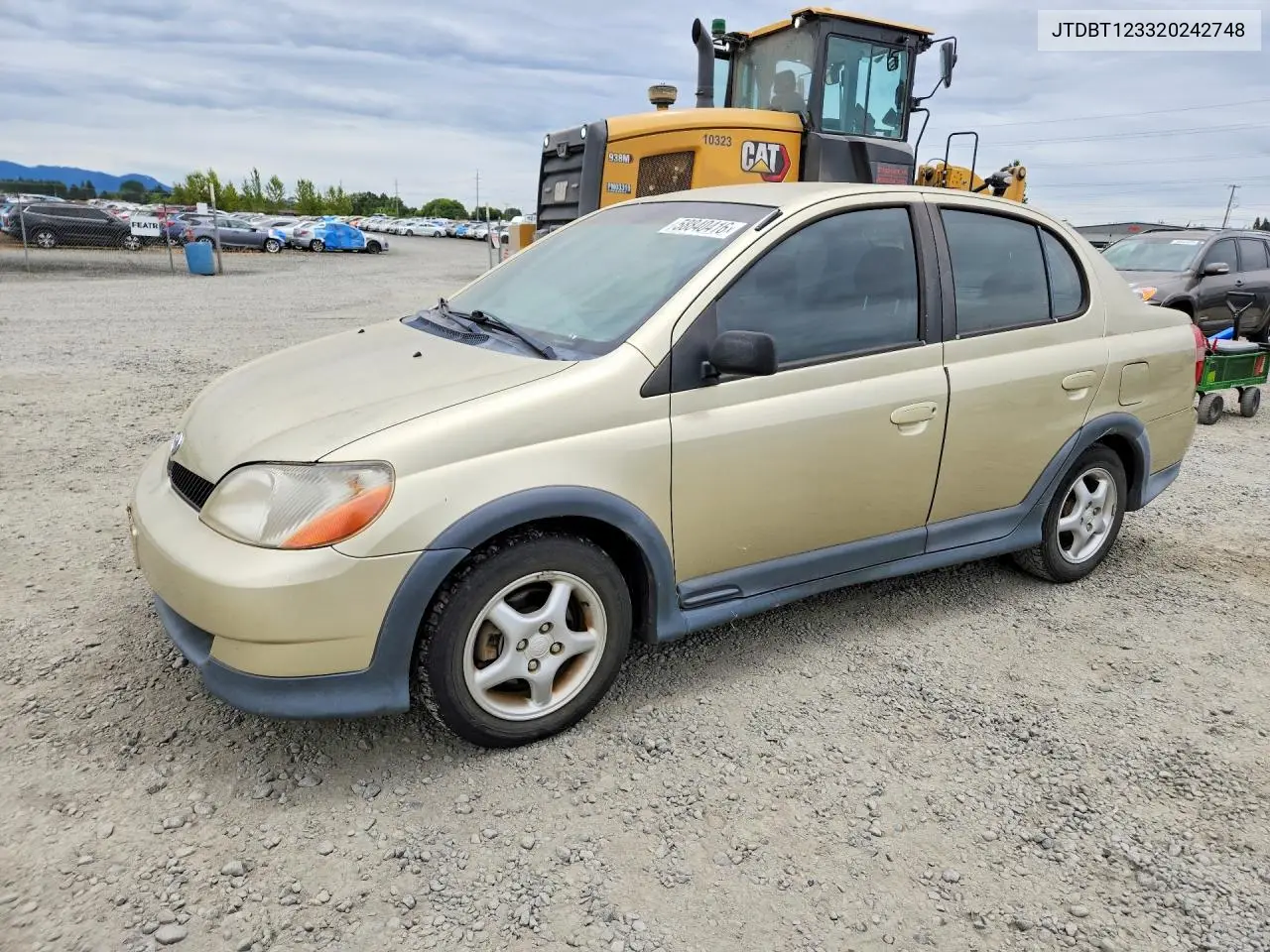 2002 Toyota Echo Base VIN: JTDBT123320242748 Lot: 58840416