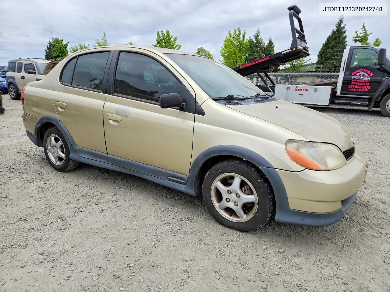 2002 Toyota Echo Base VIN: JTDBT123320242748 Lot: 58840416
