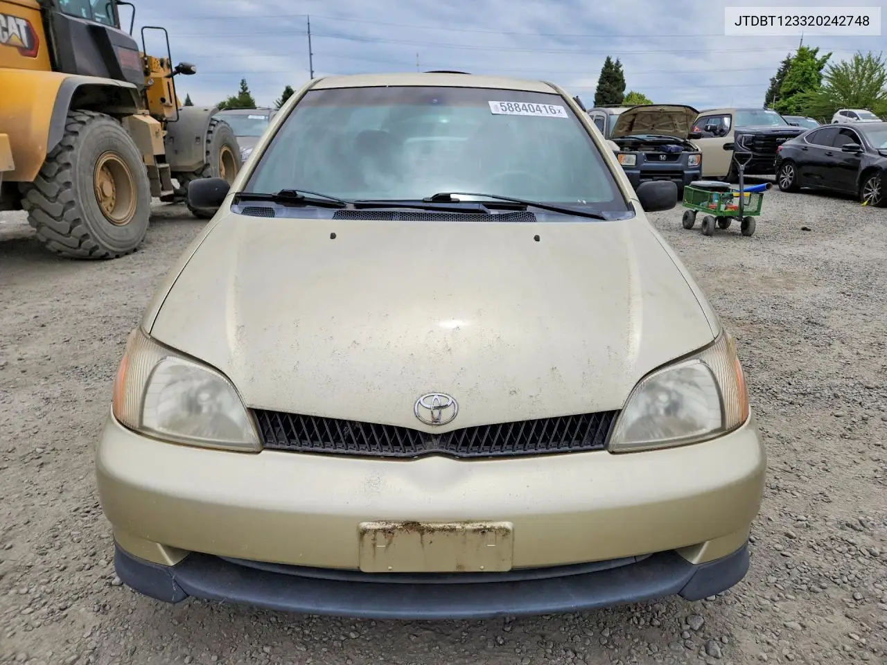 2002 Toyota Echo Base VIN: JTDBT123320242748 Lot: 58840416