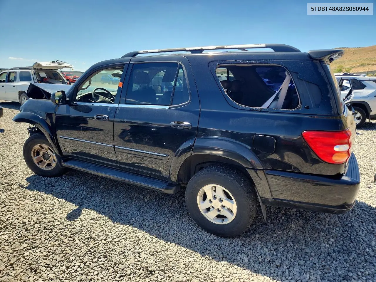 2002 Toyota Sequoia Limited VIN: 5TDBT48A82S080944 Lot: 59881426