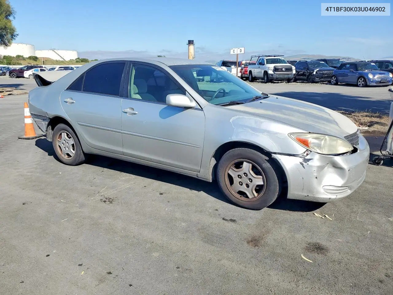2003 Toyota Camry Le V6 VIN: 4T1BF30K03U046902 Lot: 48950776