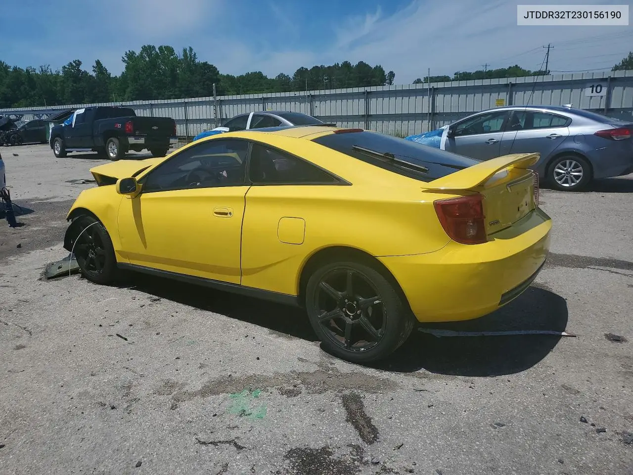2003 Toyota Celica Gt VIN: JTDDR32T230156190 Lot: 52148446