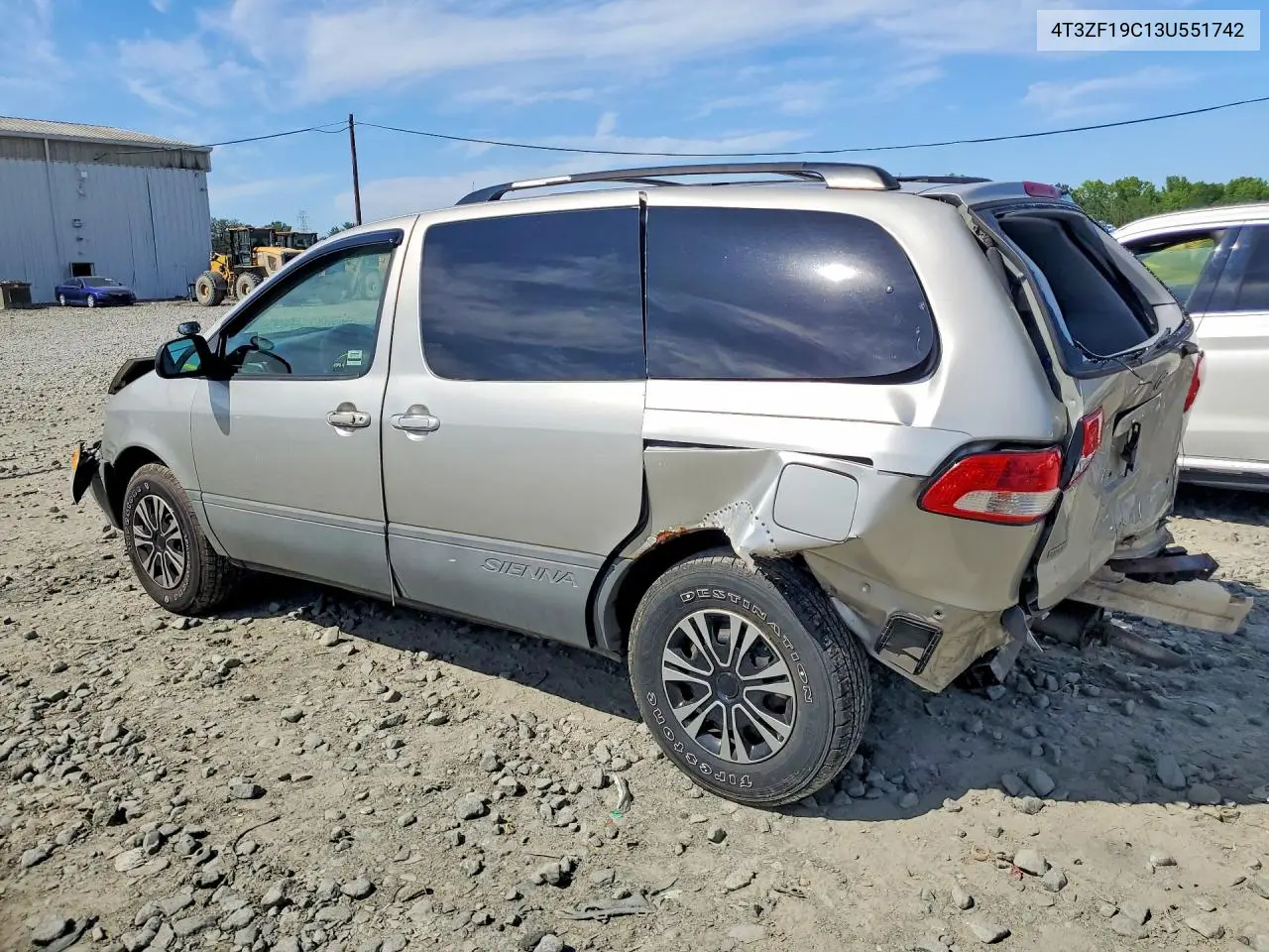 2003 Toyota Sienna Ce VIN: 4T3ZF19C13U551742 Lot: 56740556
