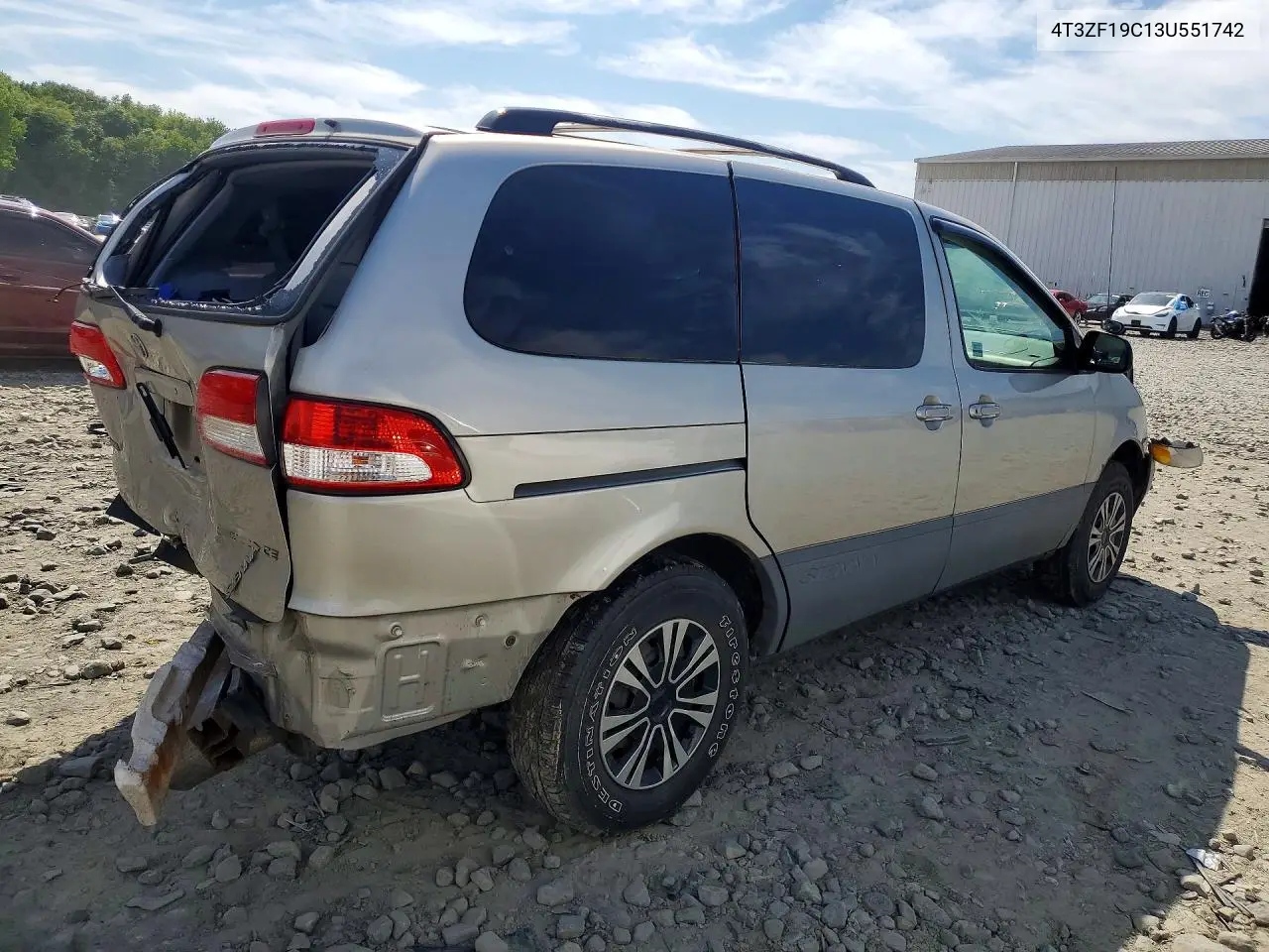 2003 Toyota Sienna Ce VIN: 4T3ZF19C13U551742 Lot: 56740556