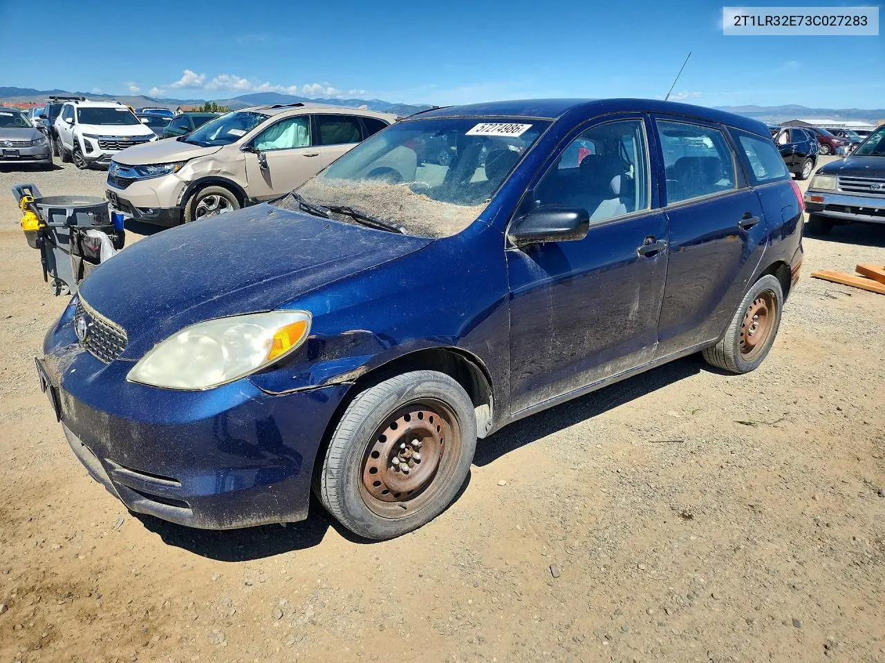 2003 Toyota Matrix Base VIN: 2T1LR32E73C027283 Lot: 57274986