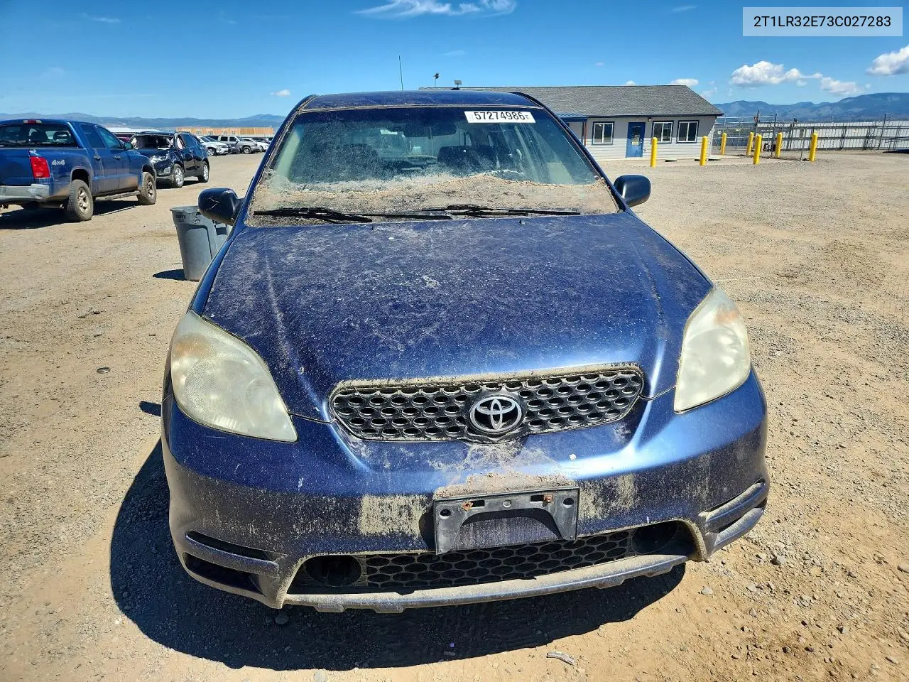 2003 Toyota Matrix Base VIN: 2T1LR32E73C027283 Lot: 57274986