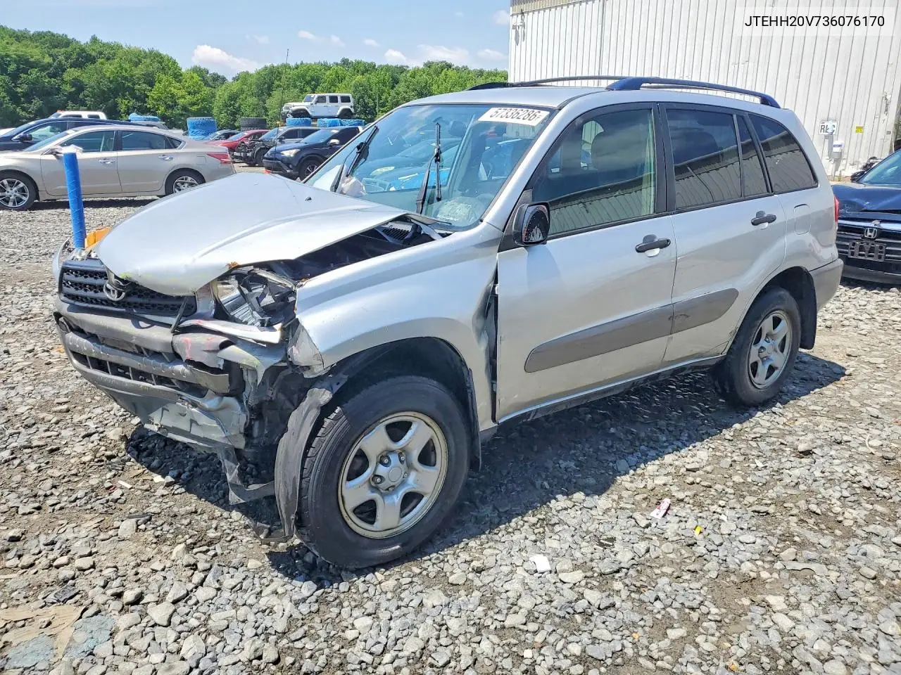 2003 Toyota Rav4 Base VIN: JTEHH20V736076170 Lot: 57336286