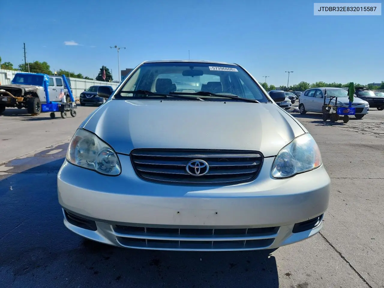 2003 Toyota Corolla Ce VIN: JTDBR32E832015587 Lot: 57396606