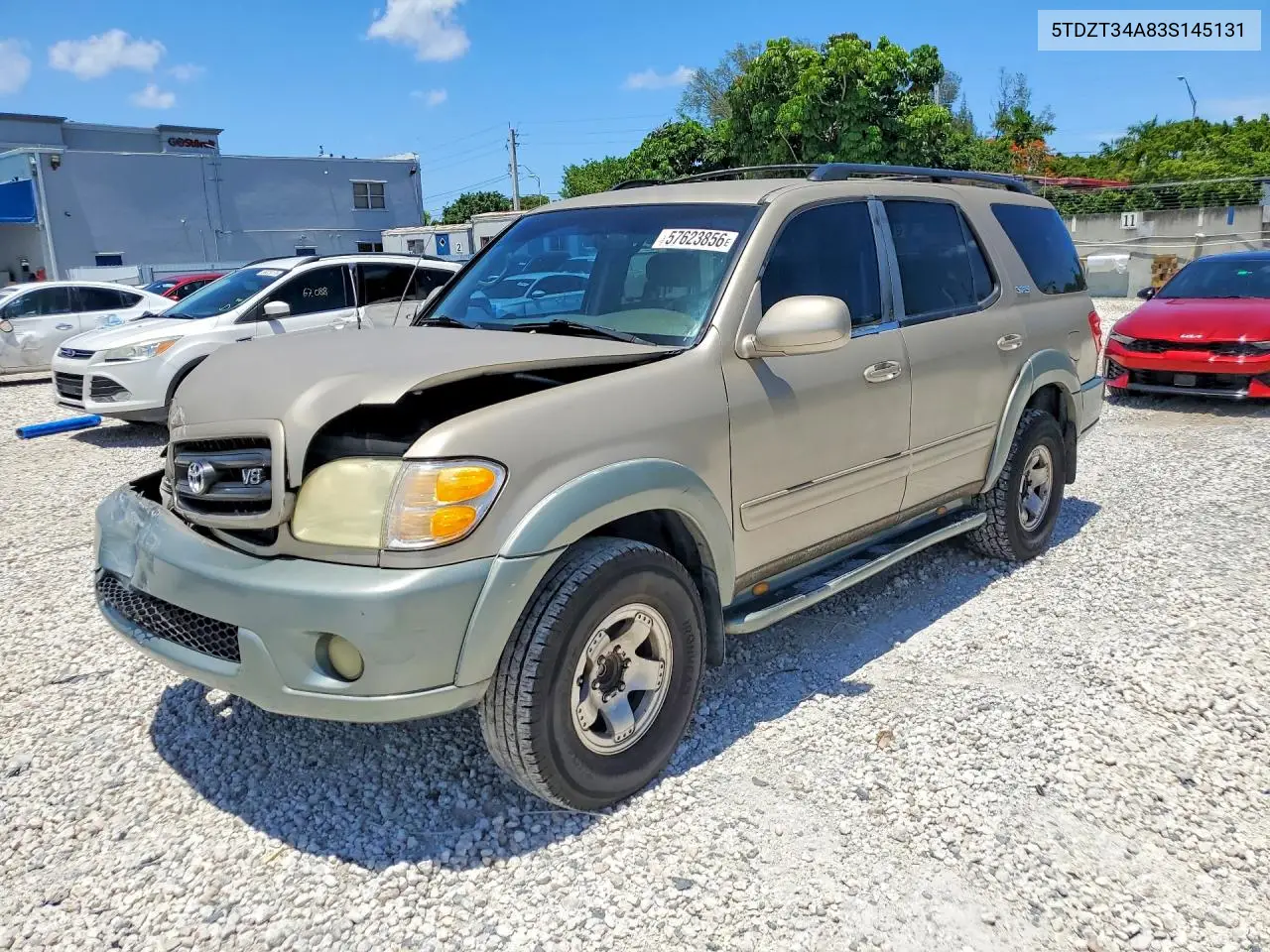 2003 Toyota Sequoia Sr5 VIN: 5TDZT34A83S145131 Lot: 57623856