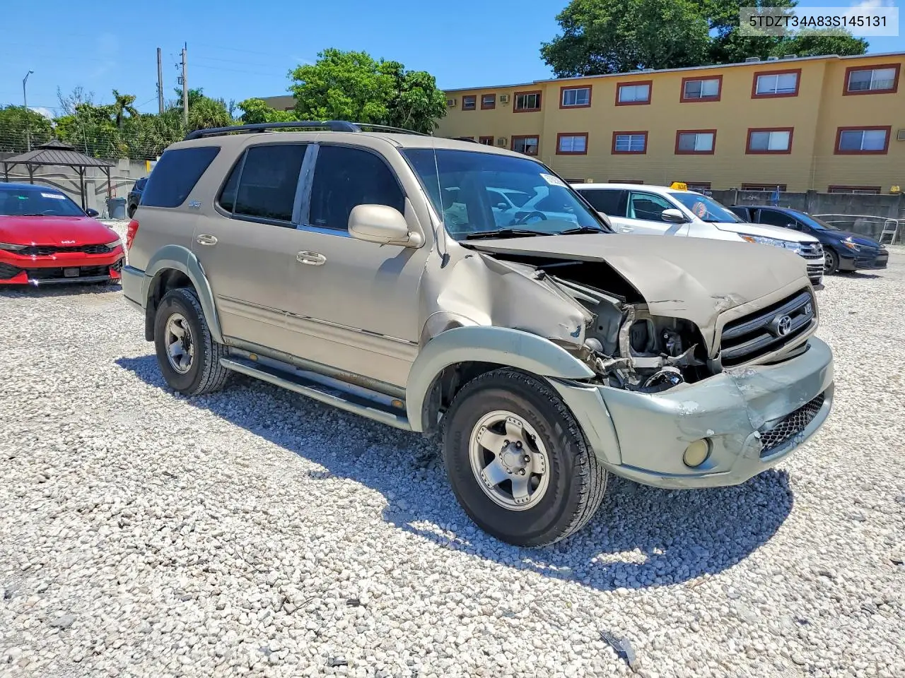 2003 Toyota Sequoia Sr5 VIN: 5TDZT34A83S145131 Lot: 57623856