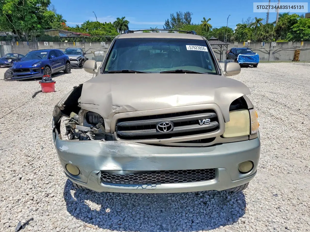 2003 Toyota Sequoia Sr5 VIN: 5TDZT34A83S145131 Lot: 57623856