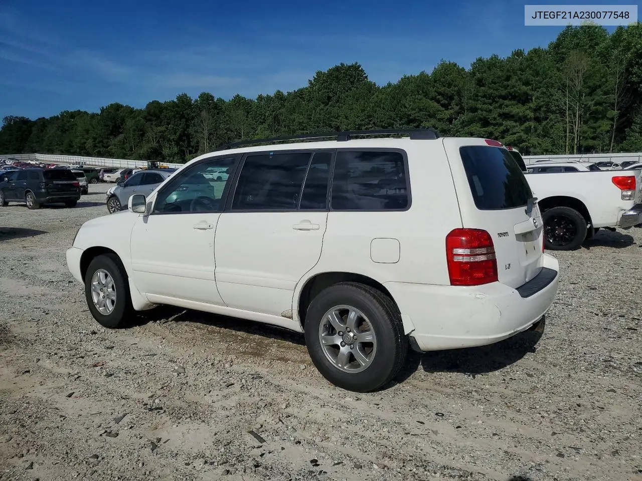 2003 Toyota Highlander Limited VIN: JTEGF21A230077548 Lot: 58478996