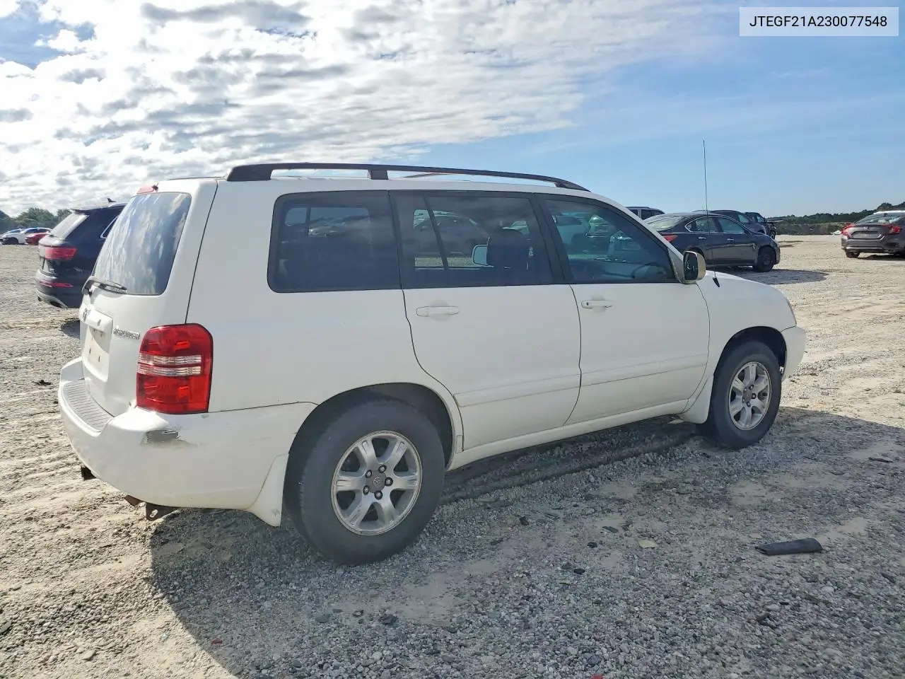2003 Toyota Highlander Limited VIN: JTEGF21A230077548 Lot: 58478996