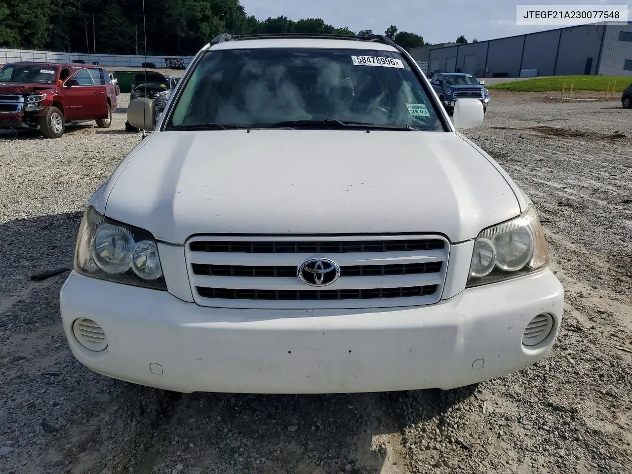 2003 Toyota Highlander Limited VIN: JTEGF21A230077548 Lot: 58478996