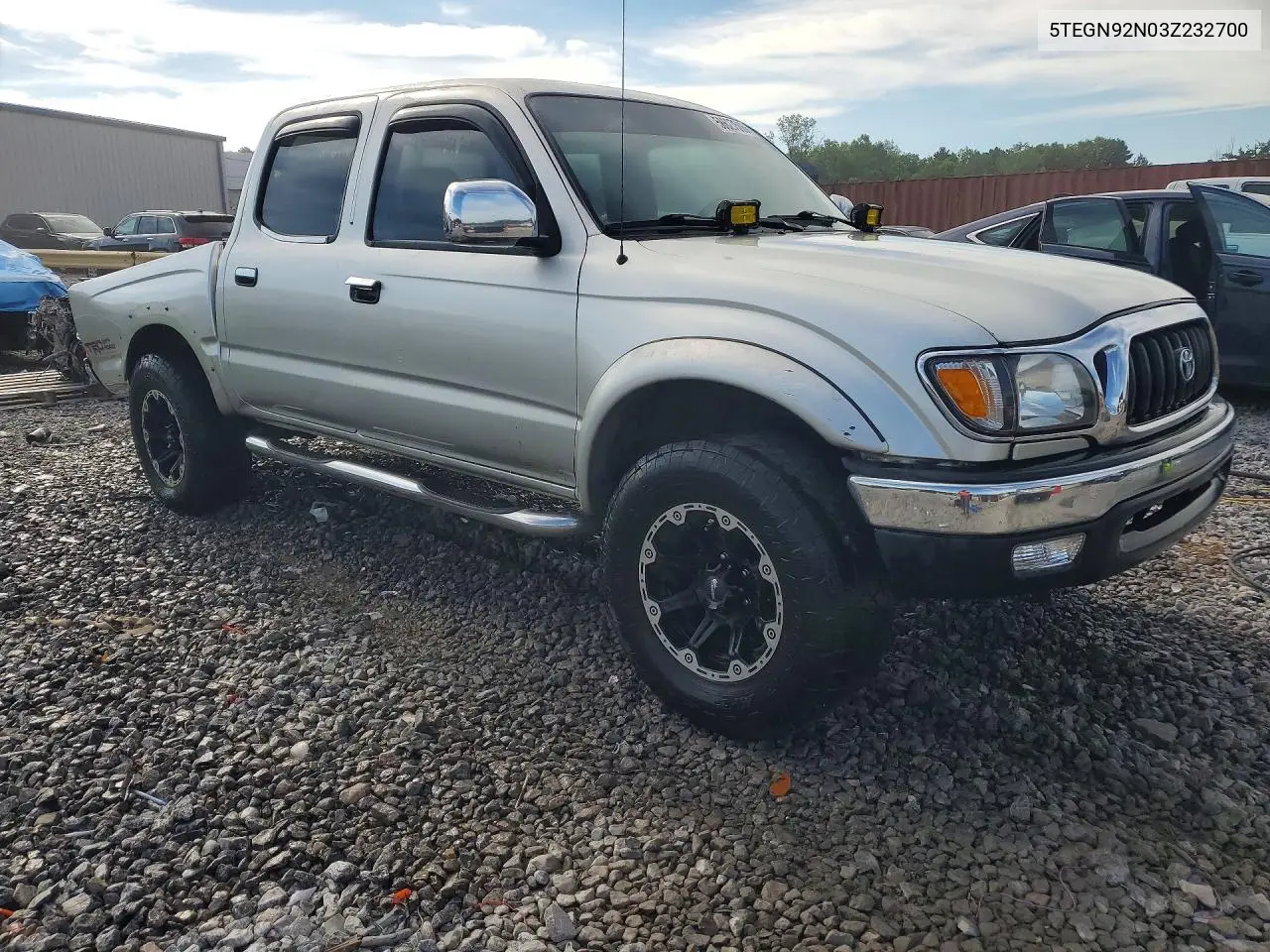 2003 Toyota Tacoma Double Cab Prerunner VIN: 5TEGN92N03Z232700 Lot: 58627506