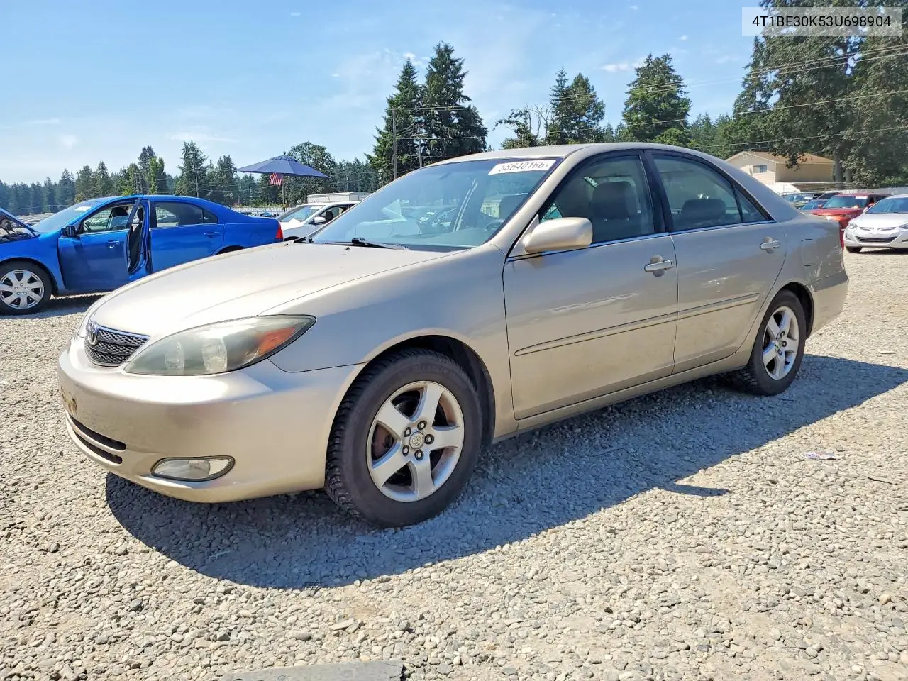 2003 Toyota Camry Se VIN: 4T1BE30K53U698904 Lot: 58640166
