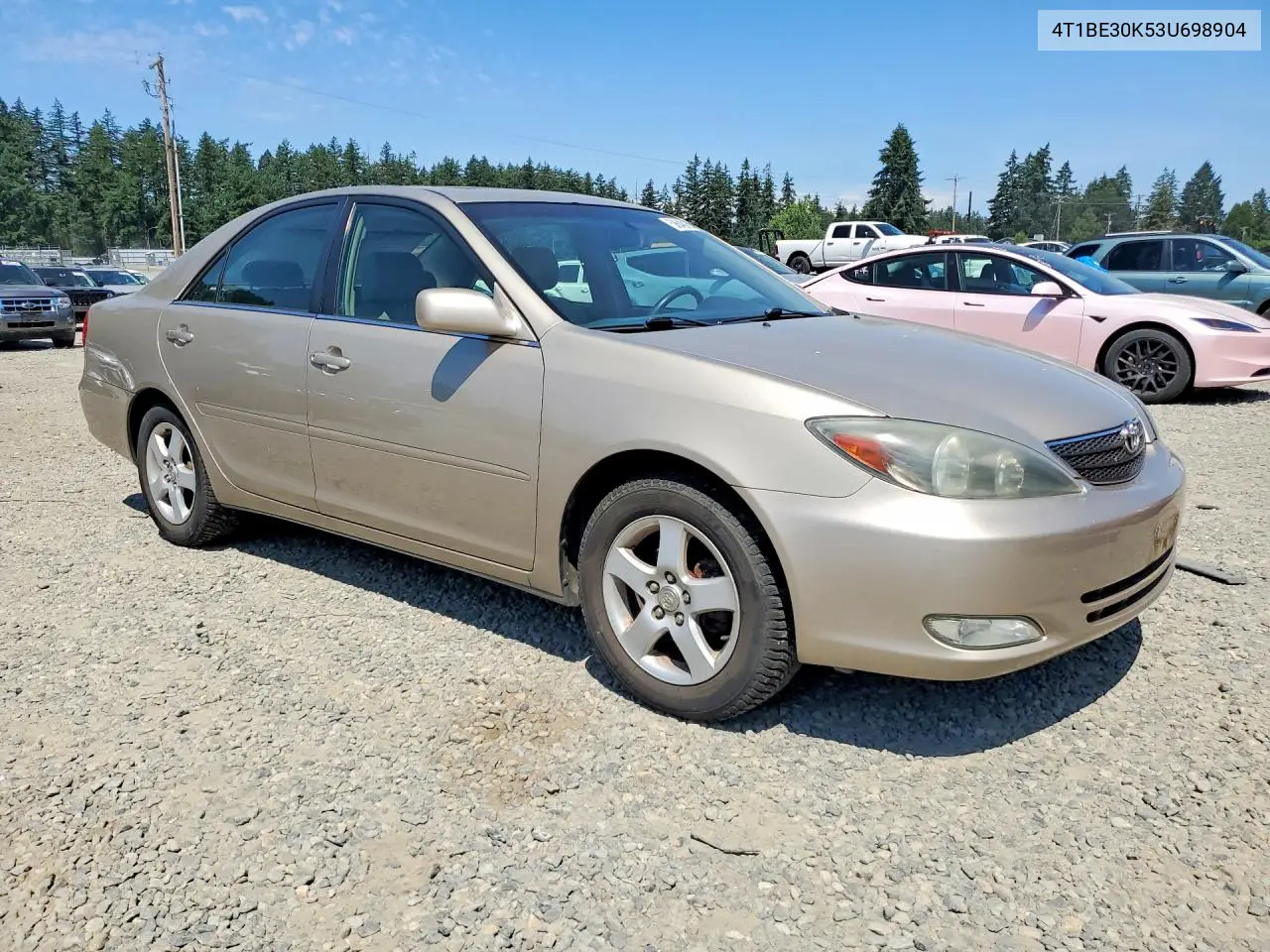 2003 Toyota Camry Se VIN: 4T1BE30K53U698904 Lot: 58640166