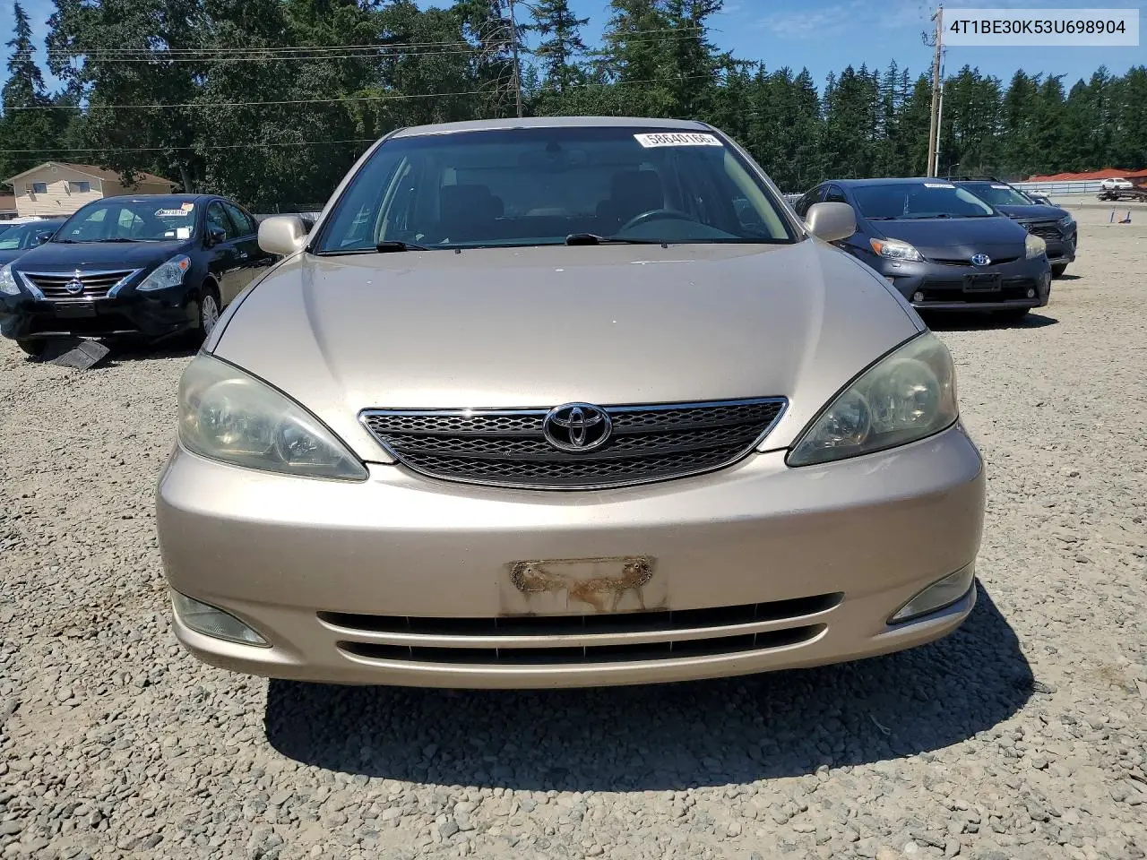 2003 Toyota Camry Se VIN: 4T1BE30K53U698904 Lot: 58640166