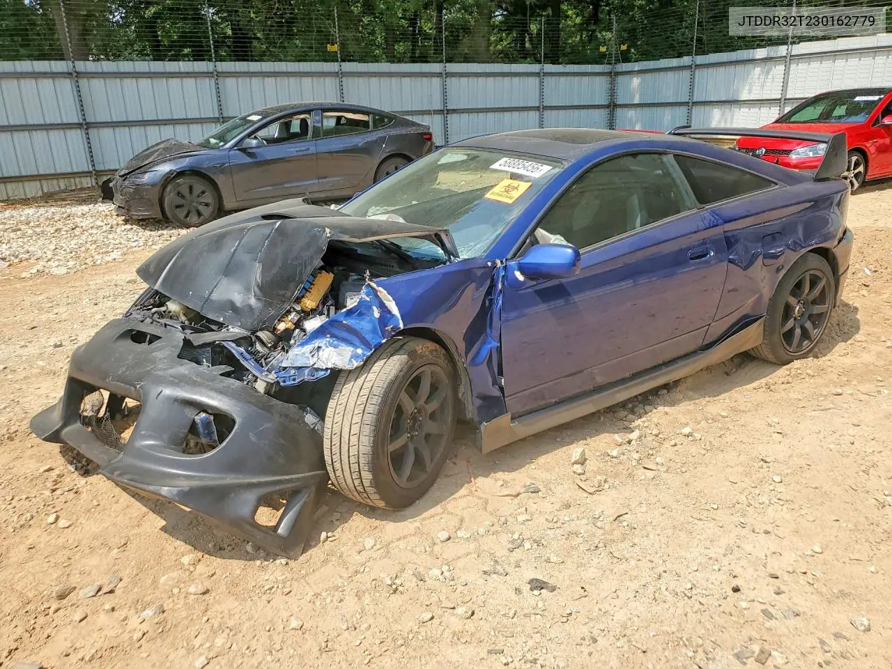 2003 Toyota Celica Gt VIN: JTDDR32T230162779 Lot: 58885456