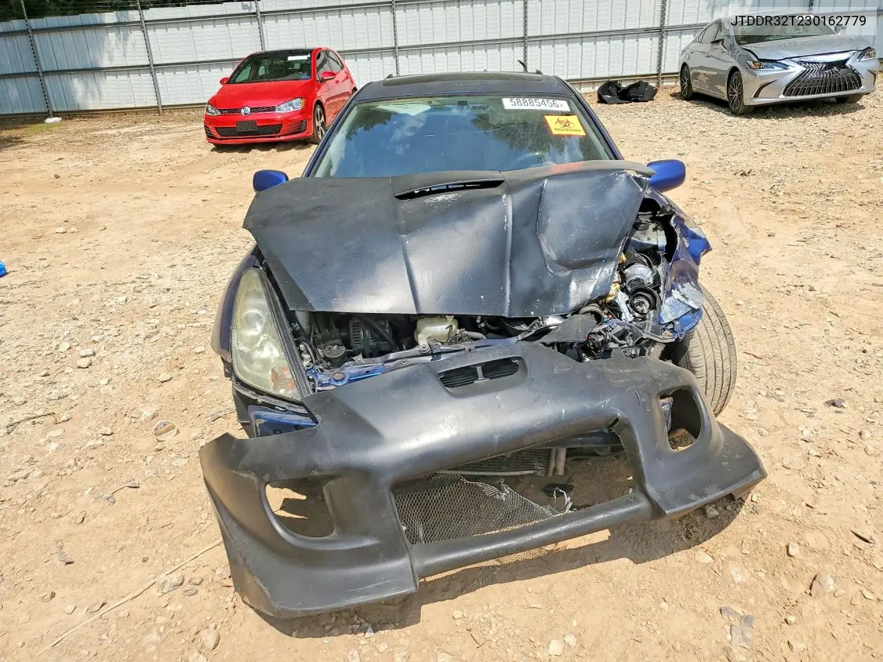 2003 Toyota Celica Gt VIN: JTDDR32T230162779 Lot: 58885456