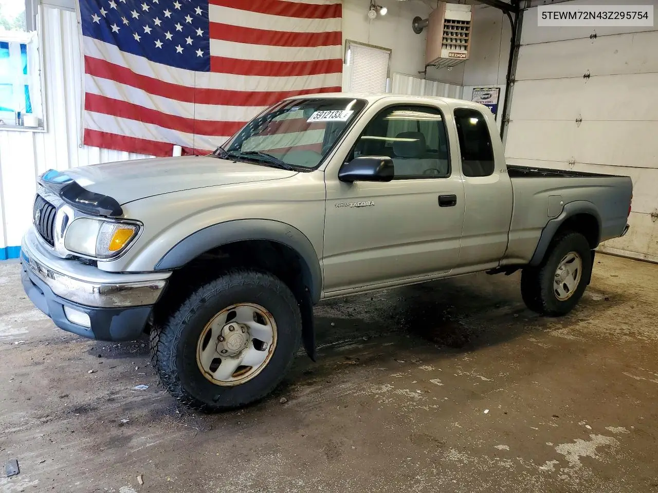 2003 Toyota Tacoma Xtracab VIN: 5TEWM72N43Z295754 Lot: 59121336