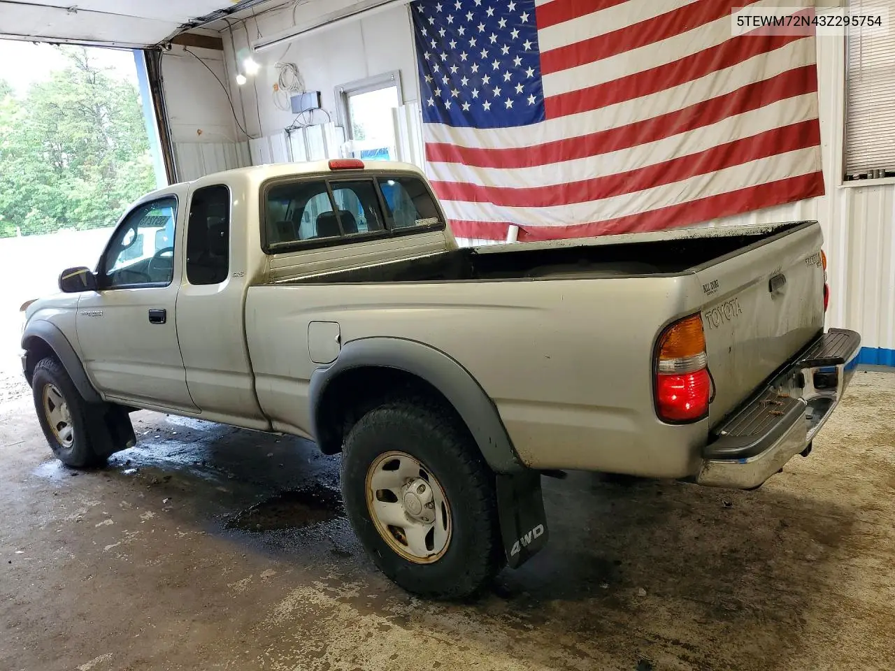 2003 Toyota Tacoma Xtracab VIN: 5TEWM72N43Z295754 Lot: 59121336