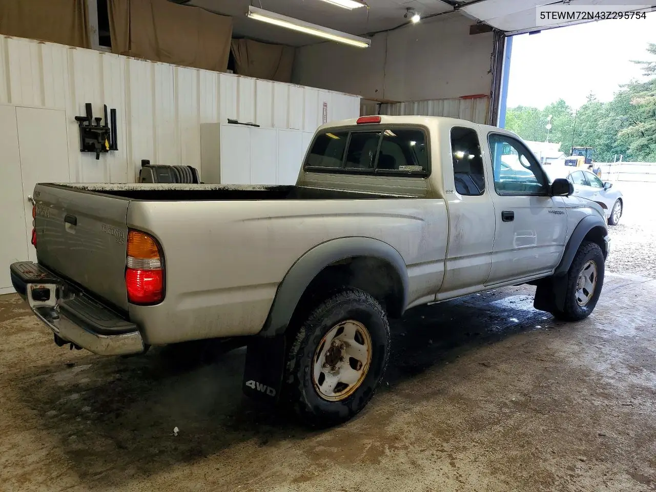2003 Toyota Tacoma Xtracab VIN: 5TEWM72N43Z295754 Lot: 59121336