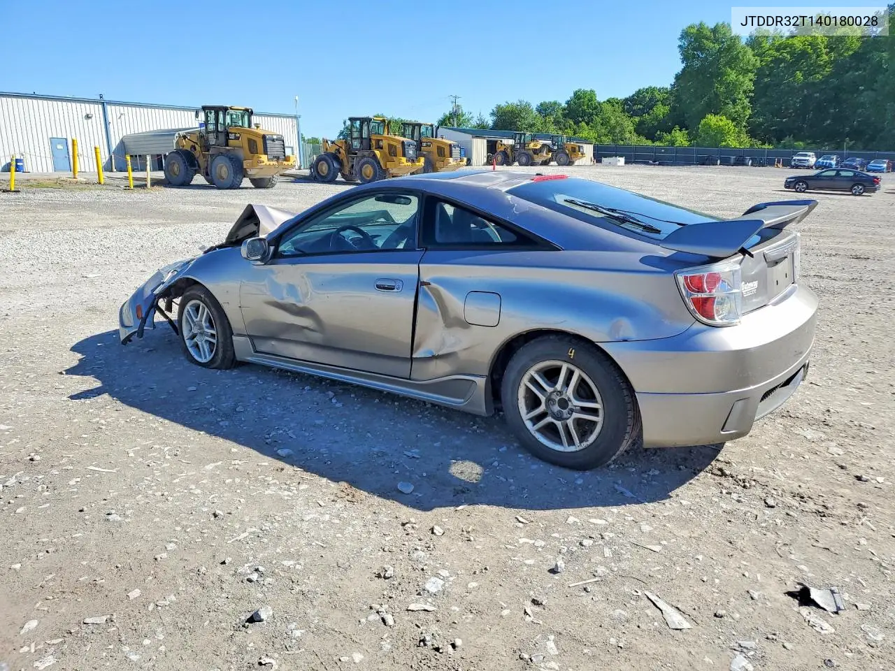 2004 Toyt Celica Gts VIN: JTDDR32T140180028 Lot: 52611146