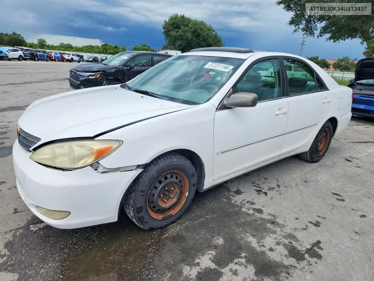 2004 Toyota Camry Xle VIN: 4T1BE30K34U313437 Lot: 57231196