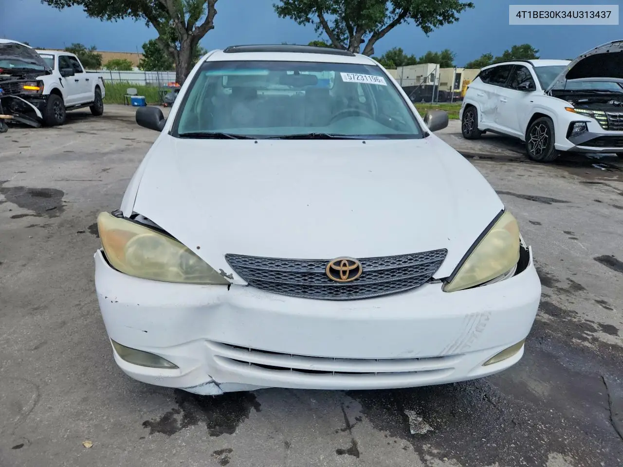 2004 Toyota Camry Xle VIN: 4T1BE30K34U313437 Lot: 57231196