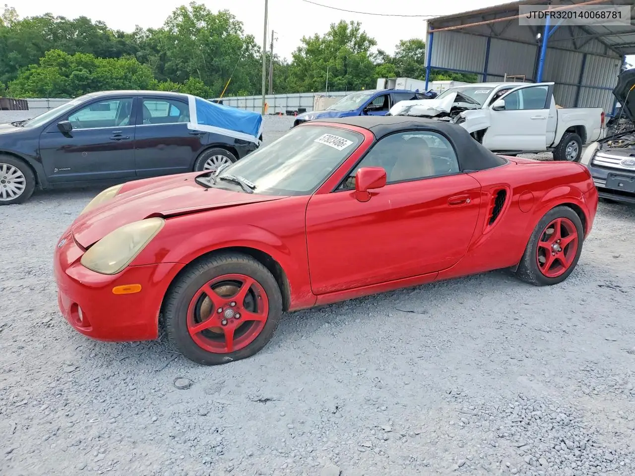 2004 Toyota Mr2 Spyder VIN: JTDFR320140068781 Lot: 57923466