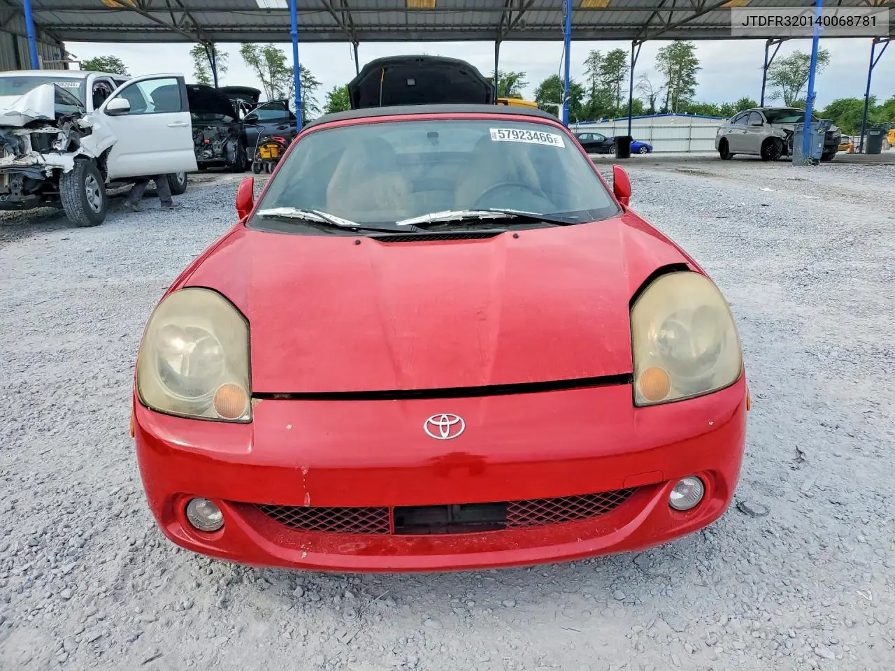 2004 Toyota Mr2 Spyder VIN: JTDFR320140068781 Lot: 57923466
