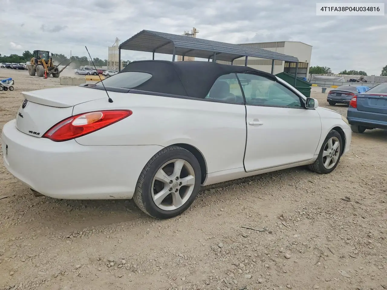2004 Toyota Camry Solara Sle V6 VIN: 4T1FA38P04U034816 Lot: 58142486