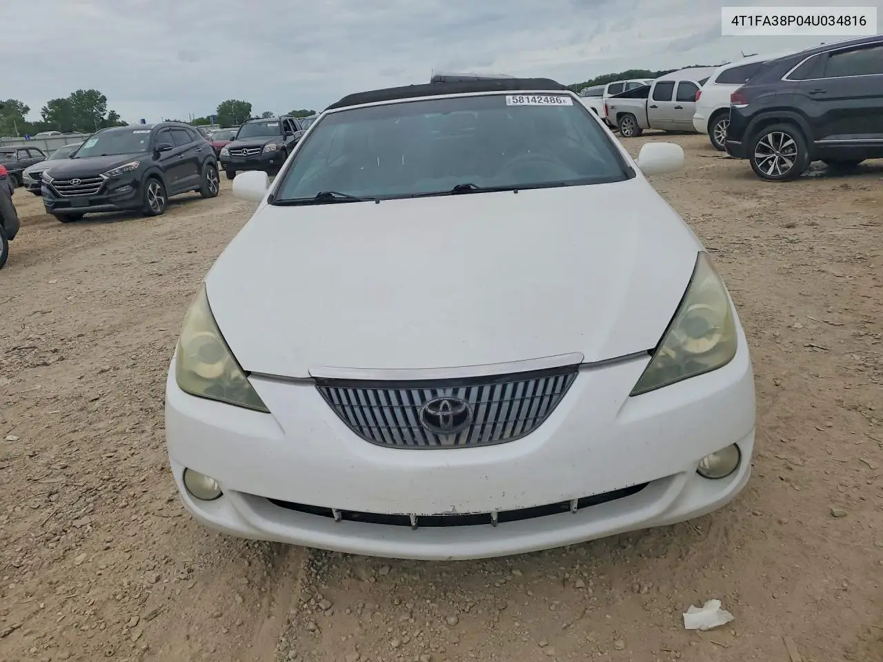 2004 Toyota Camry Solara Sle V6 VIN: 4T1FA38P04U034816 Lot: 58142486