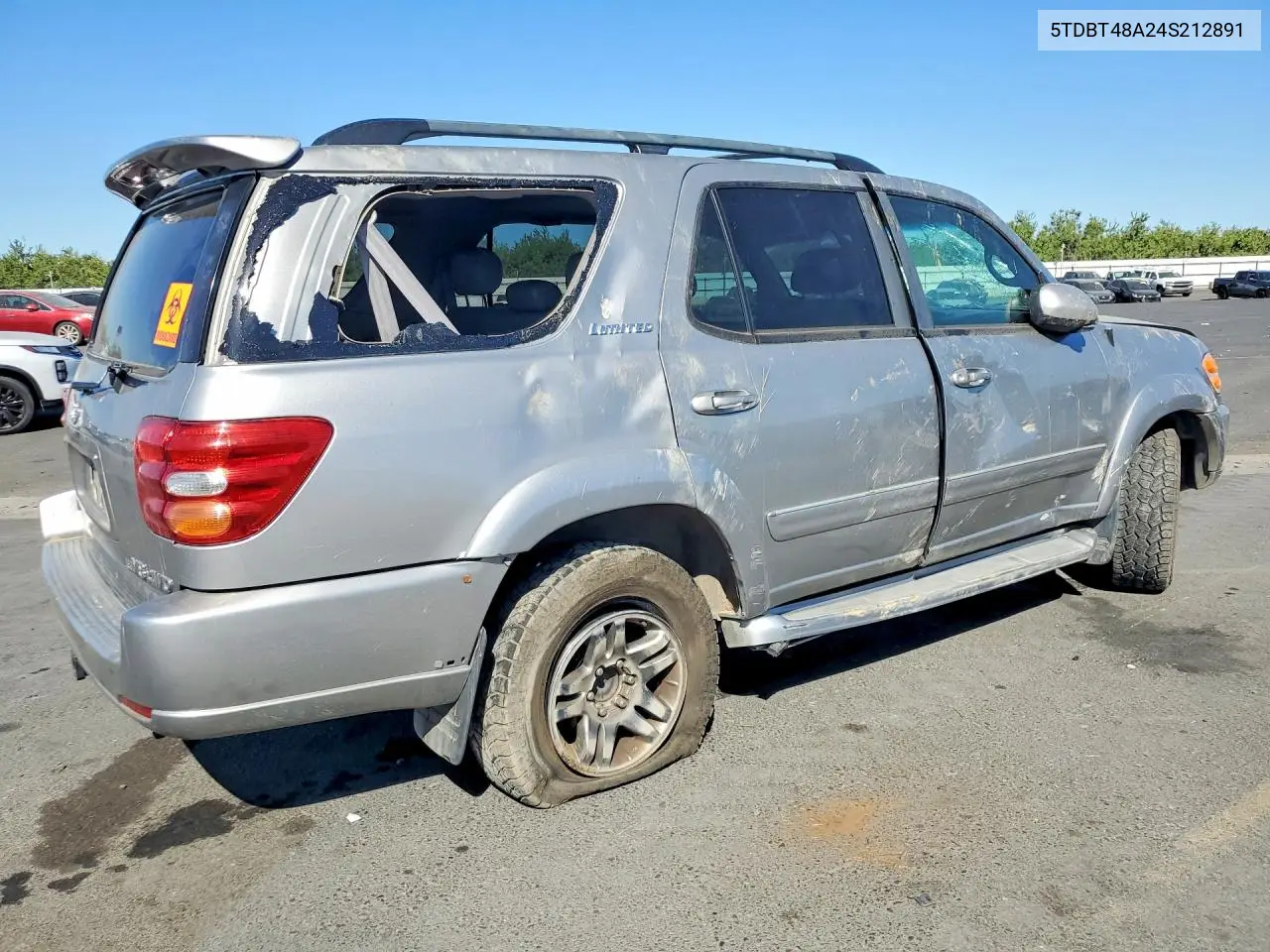 2004 Toyota Sequoia Limited VIN: 5TDBT48A24S212891 Lot: 60058686