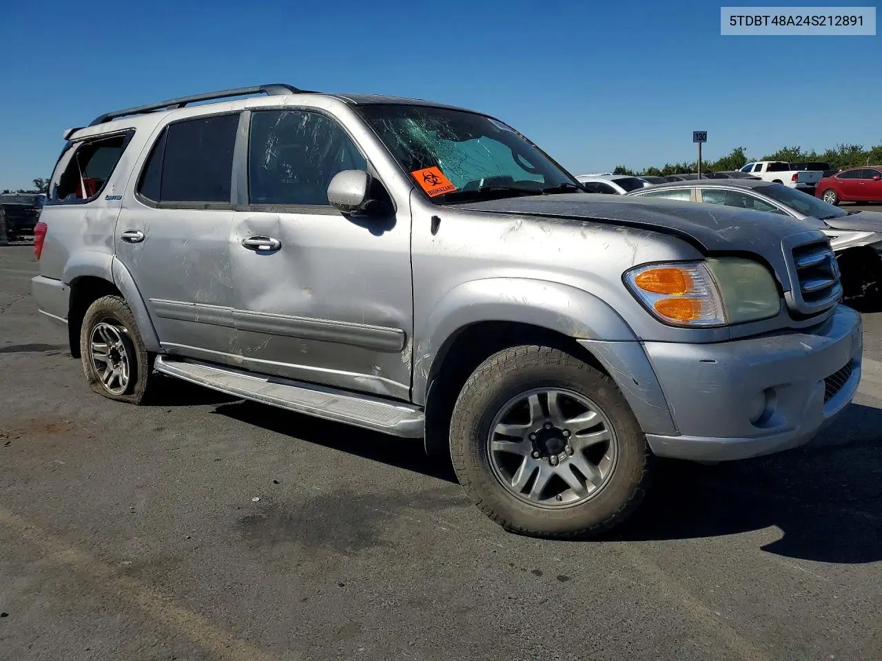 2004 Toyota Sequoia Limited VIN: 5TDBT48A24S212891 Lot: 60058686