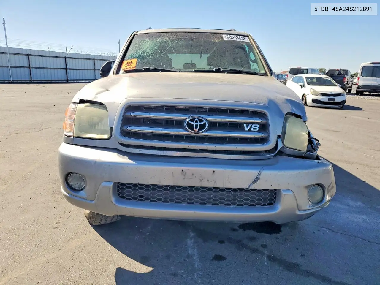 2004 Toyota Sequoia Limited VIN: 5TDBT48A24S212891 Lot: 60058686