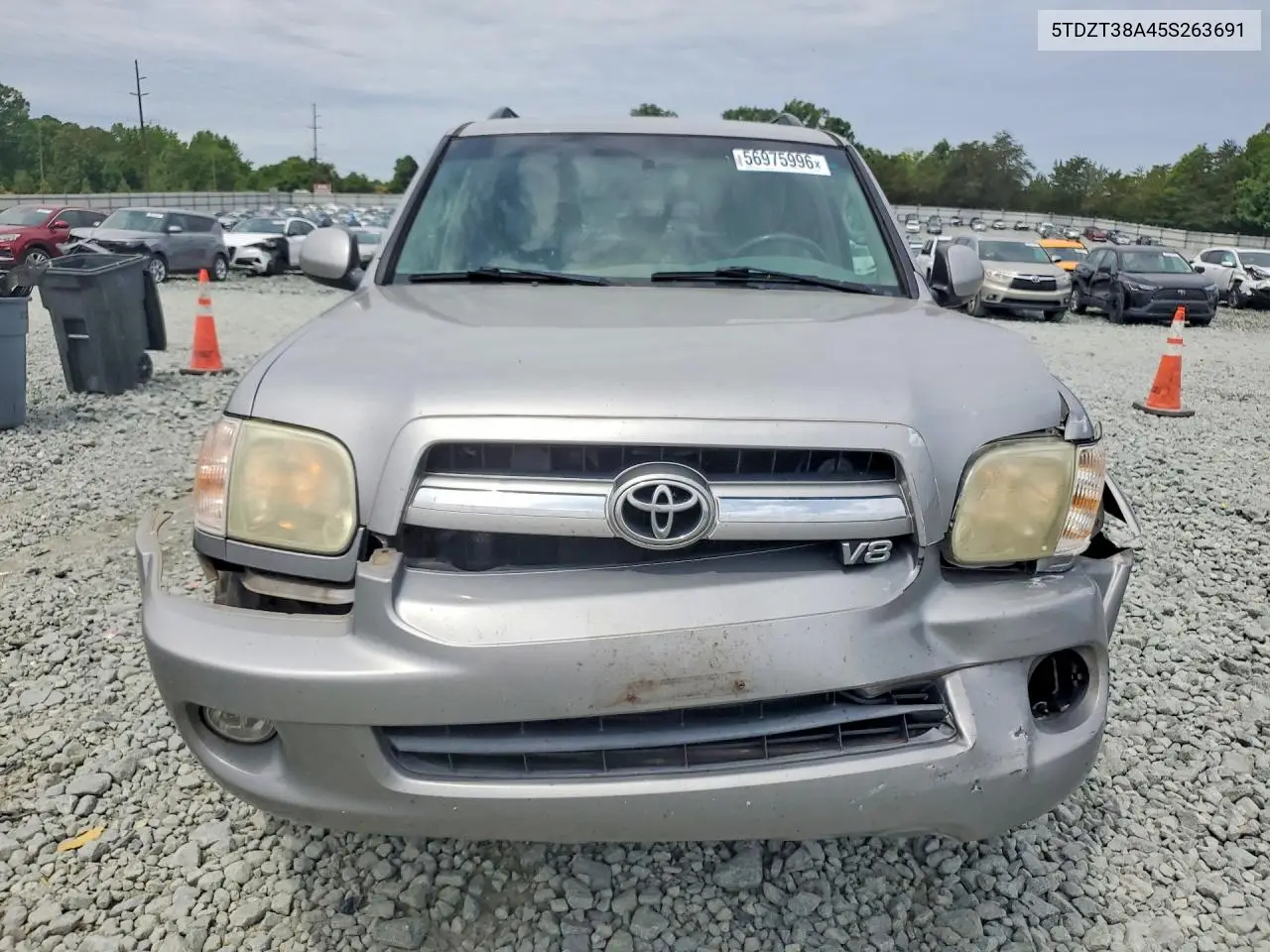 2005 Toyota Sequoia Limited VIN: 5TDZT38A45S263691 Lot: 56975996