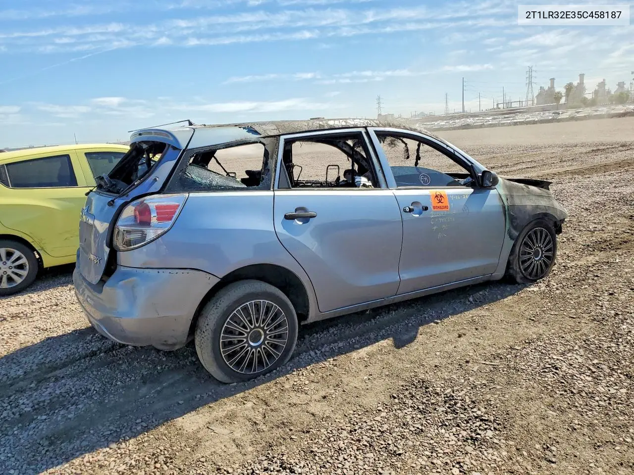 2005 Toyota Matrix Base VIN: 2T1LR32E35C458187 Lot: 57847616