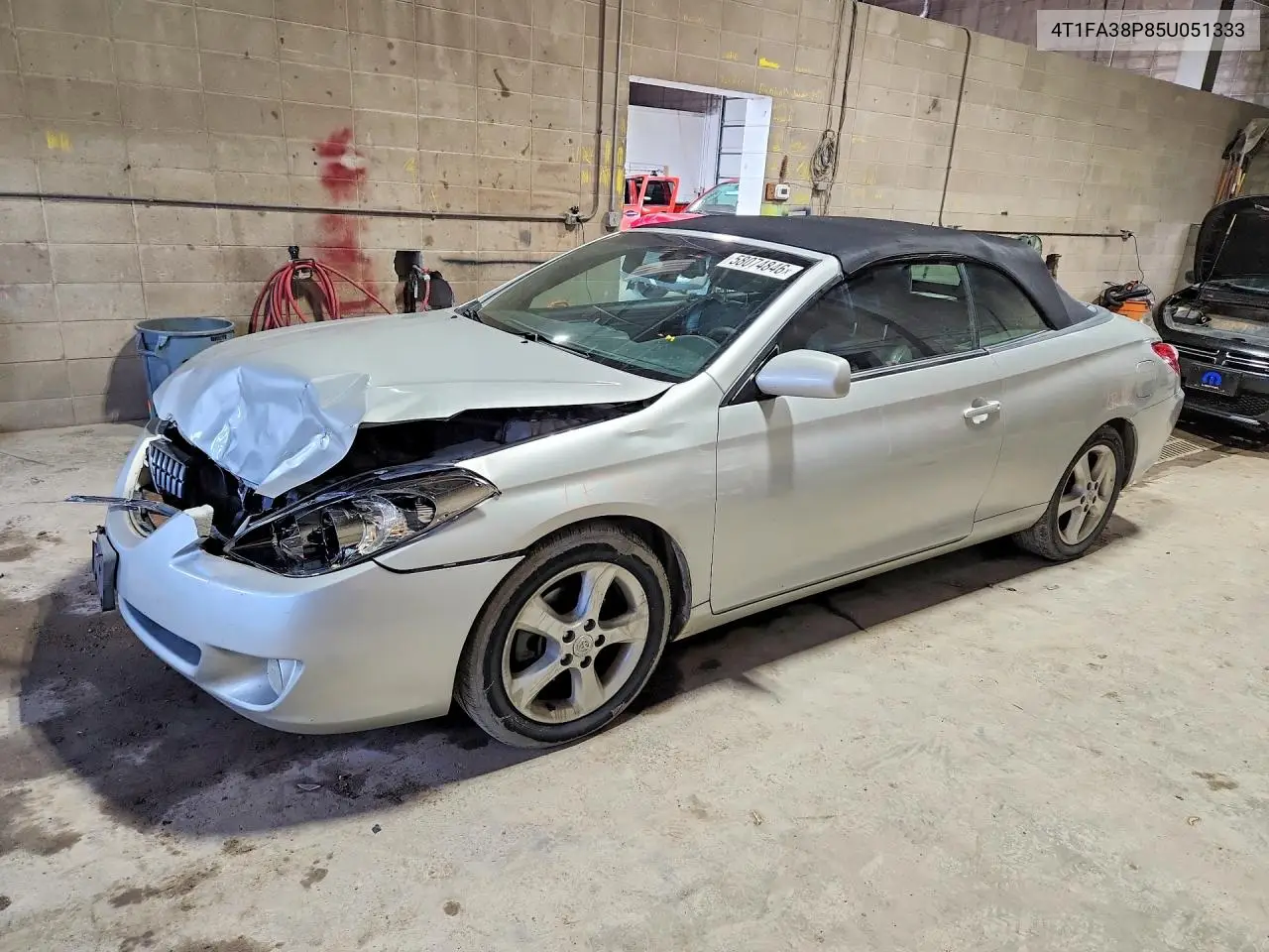 2005 Toyota Camry Solara Sle V6 VIN: 4T1FA38P85U051333 Lot: 58074846