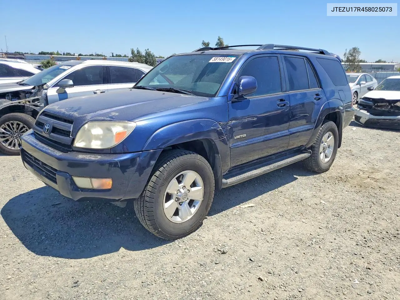 2005 Toyota 4Runner Limited VIN: JTEZU17R458025073 Lot: 58149016