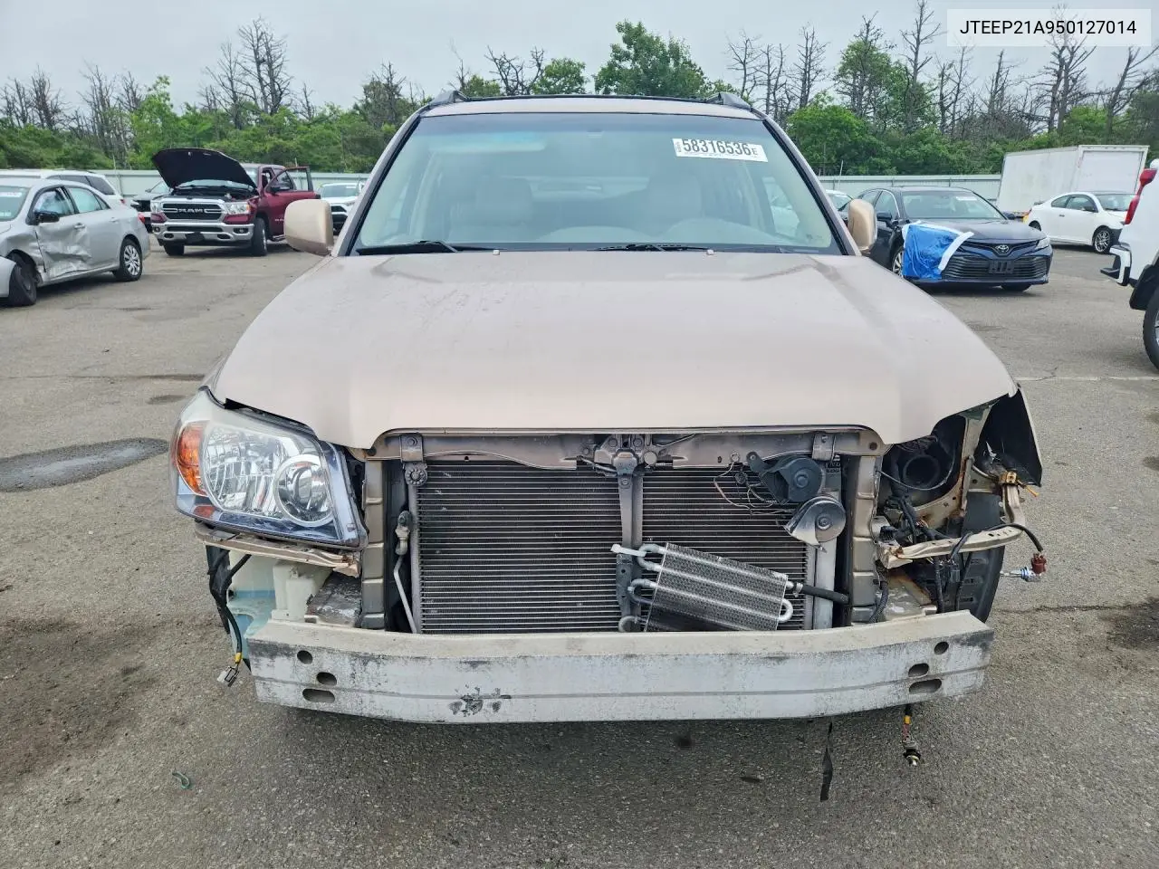 2005 Toyota Highlander Limited VIN: JTEEP21A950127014 Lot: 58316536