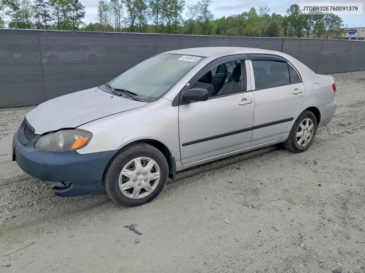 2006 Toyota Corolla Ce VIN: JTDBR32E760091379 Lot: 48450416