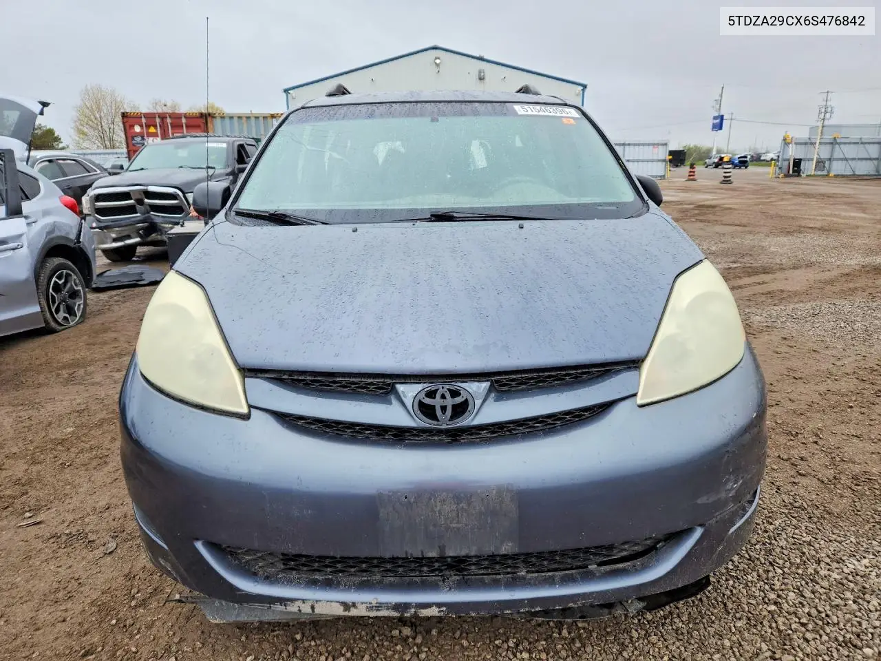 2006 Toyota Sienna VIN: 5TDZA29CX6S476842 Lot: 51546396