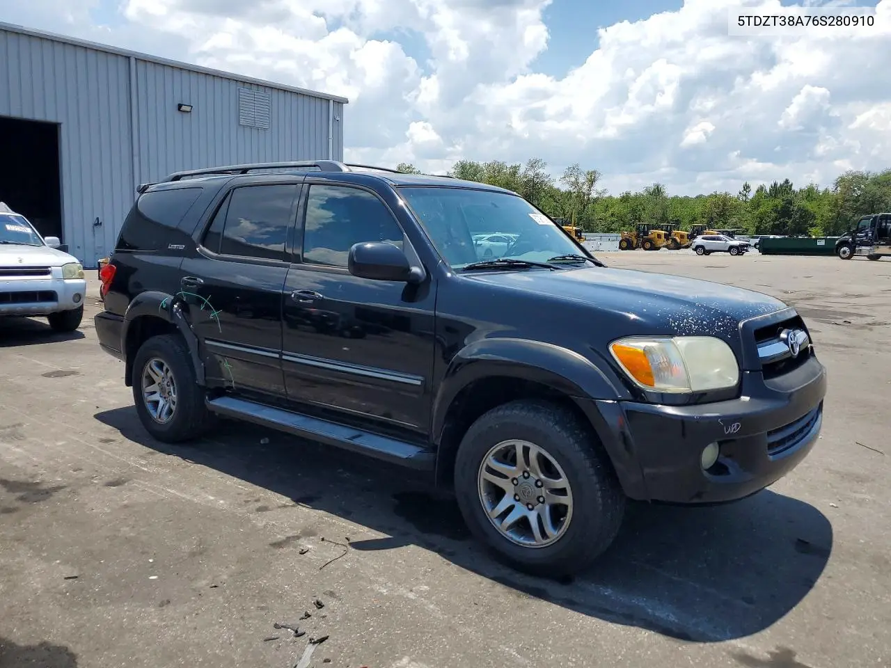 2006 Toyota Sequoia Limited VIN: 5TDZT38A76S280910 Lot: 57061586