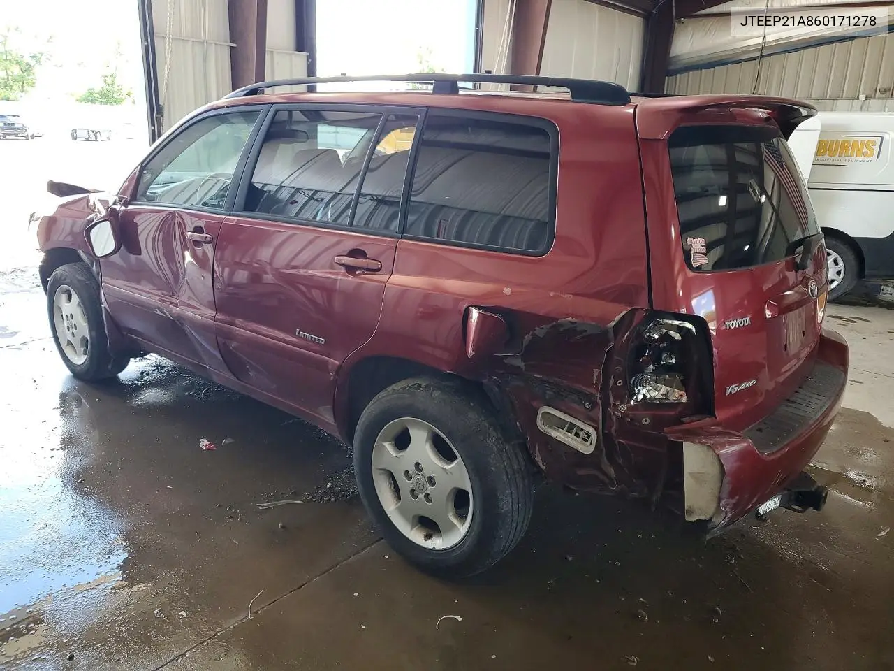 2006 Toyota Highlander Limited VIN: JTEEP21A860171278 Lot: 58275676