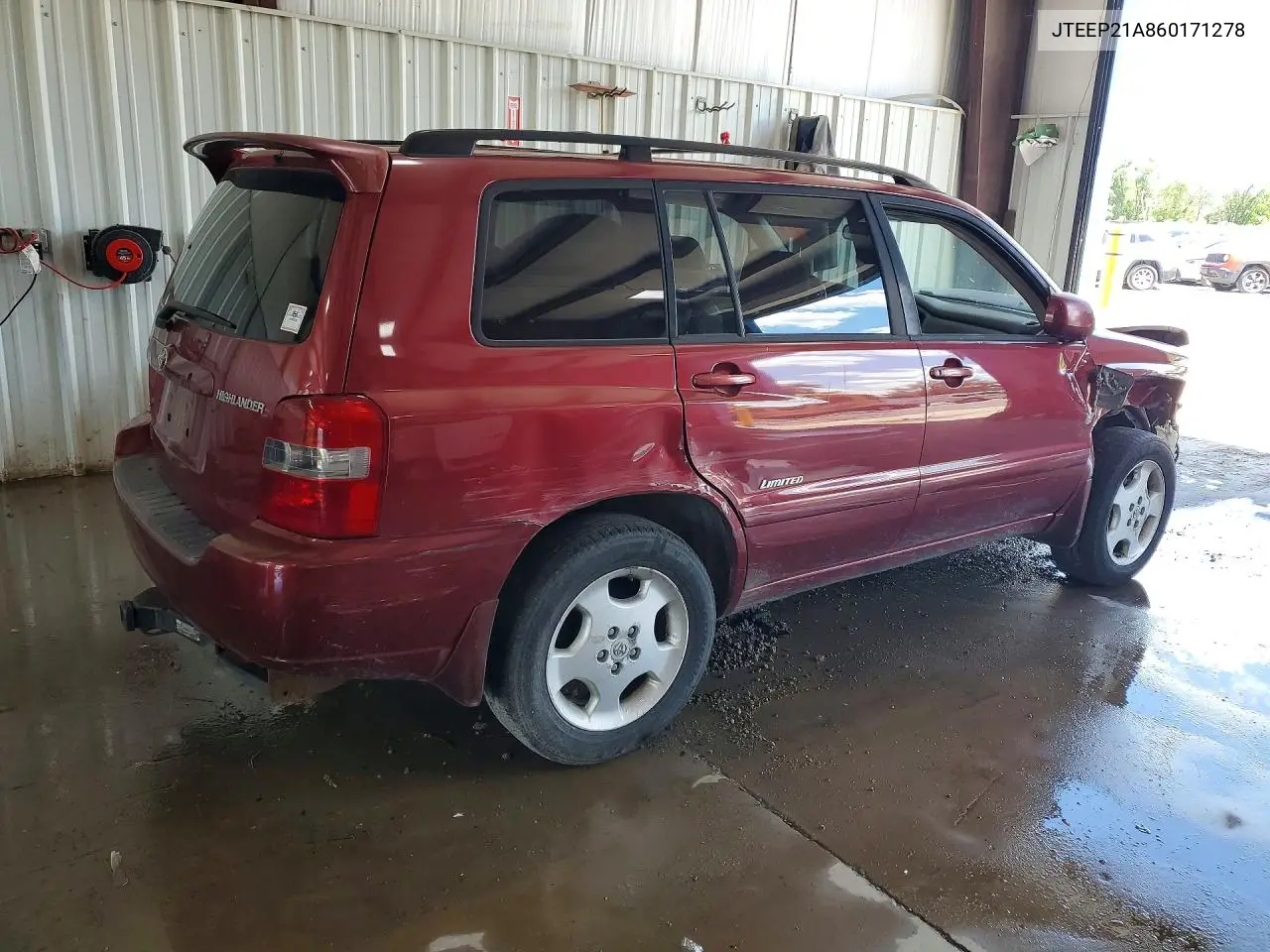 2006 Toyota Highlander Limited VIN: JTEEP21A860171278 Lot: 58275676