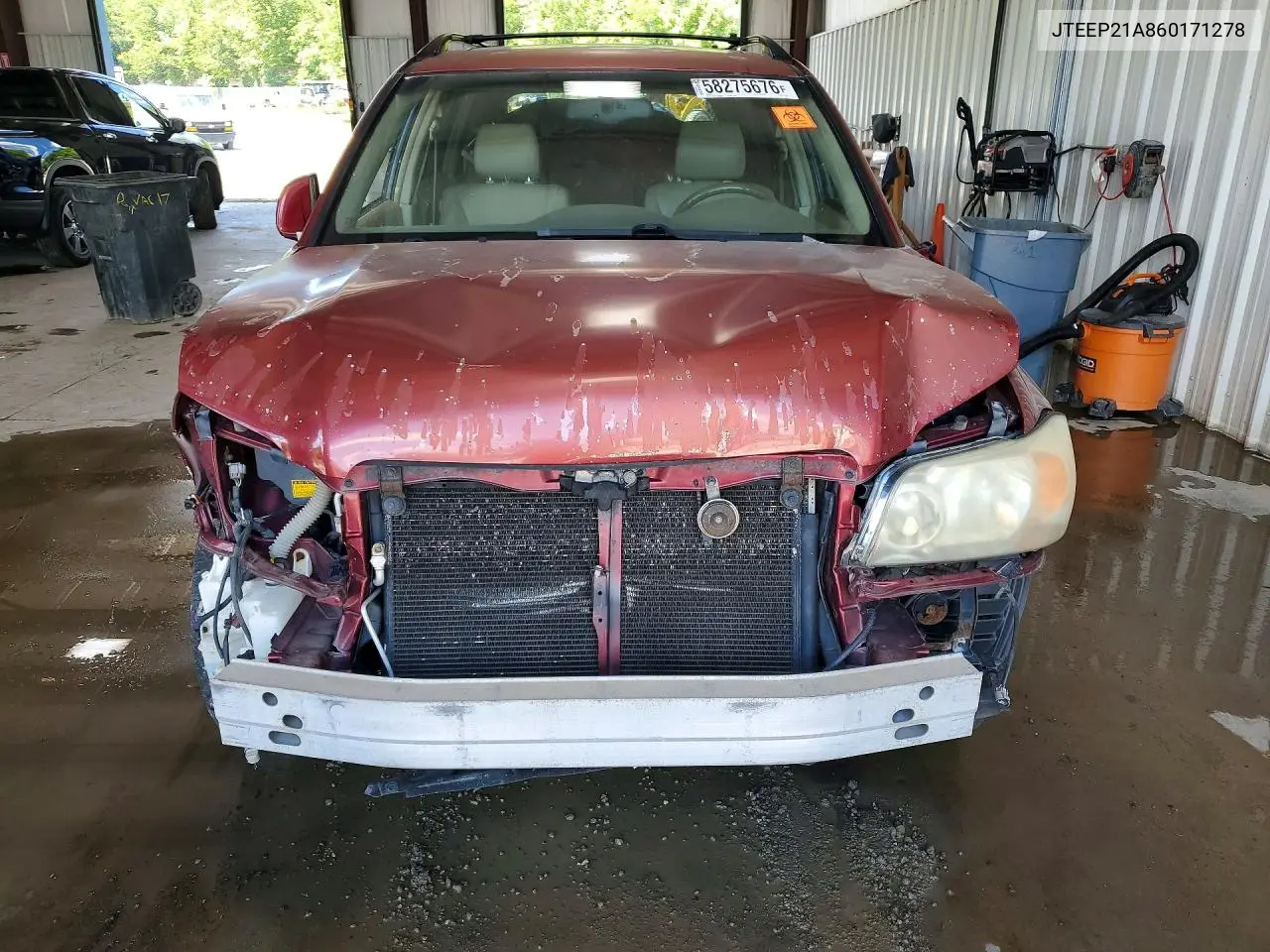 2006 Toyota Highlander Limited VIN: JTEEP21A860171278 Lot: 58275676