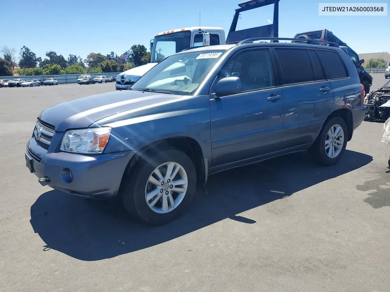 2006 Toyota Highlander Hybrid VIN: JTEDW21A260003568 Lot: 58519096