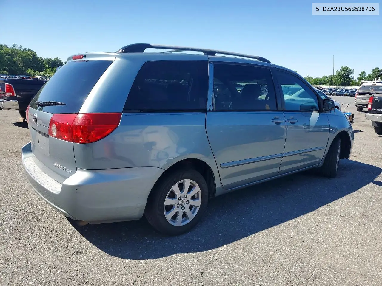 2006 Toyota Sienna Le 7 Passenger VIN: 5TDZA23C56S538706 Lot: 58525486